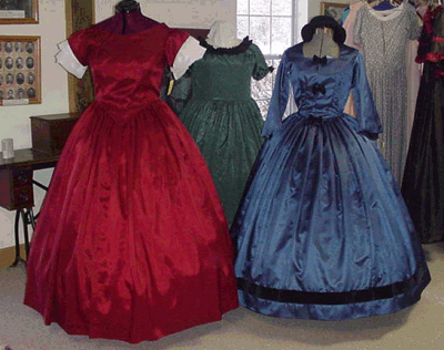 civil war ball gowns